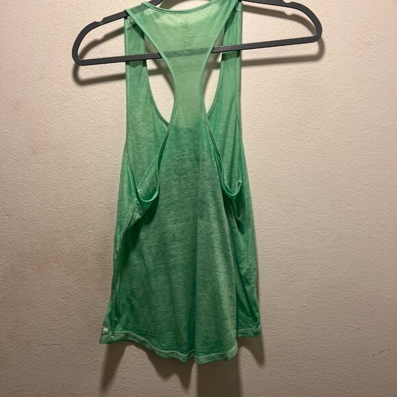 Suzzi i Women's Key West Pineapple Soft Sheer Tank Top Size Medium Teal - Picture 2 of 8